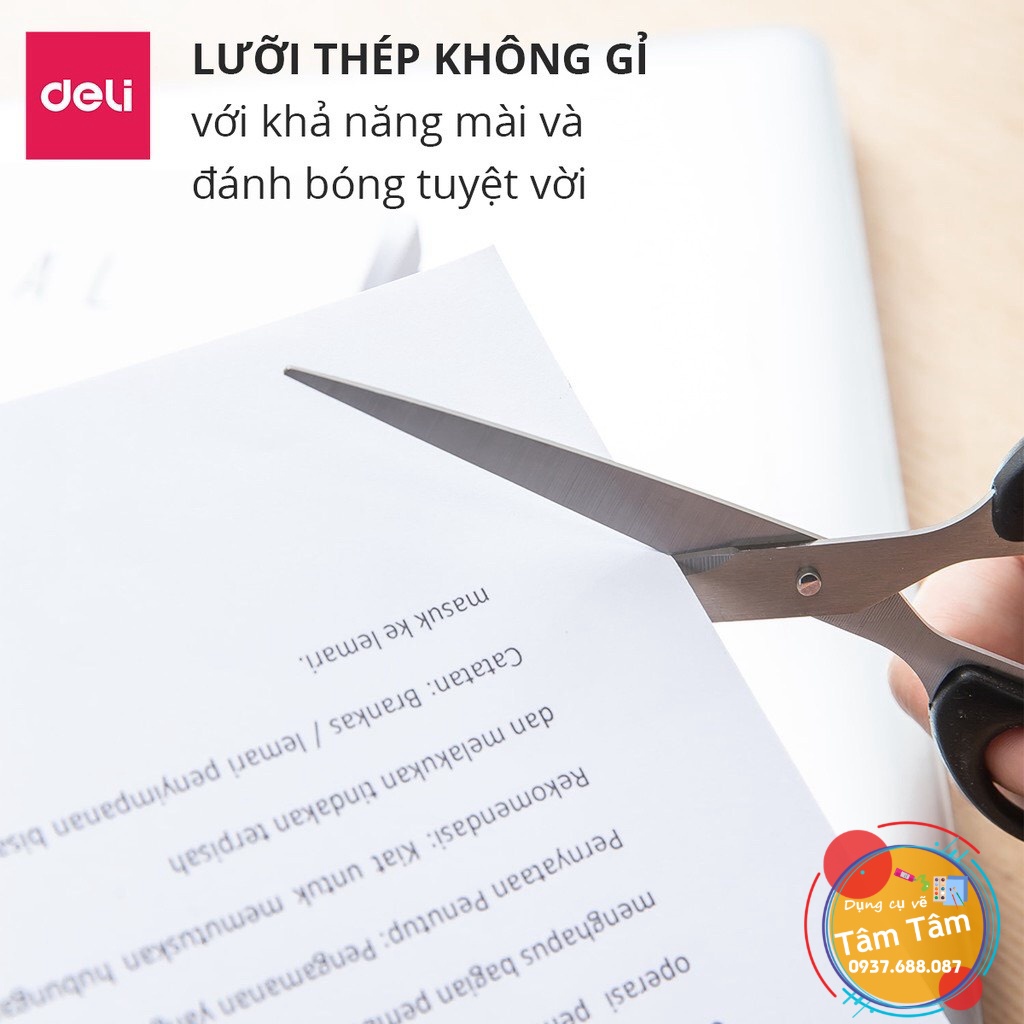 -Kéo cắt giấy, Kéo Văn Phòng Deli 6009