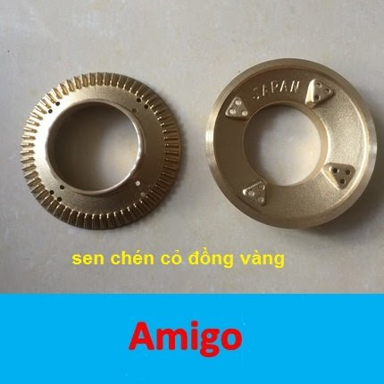 Combo 2 Sen đồng / Mâm đồng chia lửa bếp gas dương thông dụng