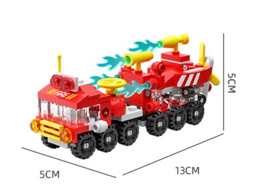 Lego lắp ráp mô hình Xe cứu hỏa,  cho bé