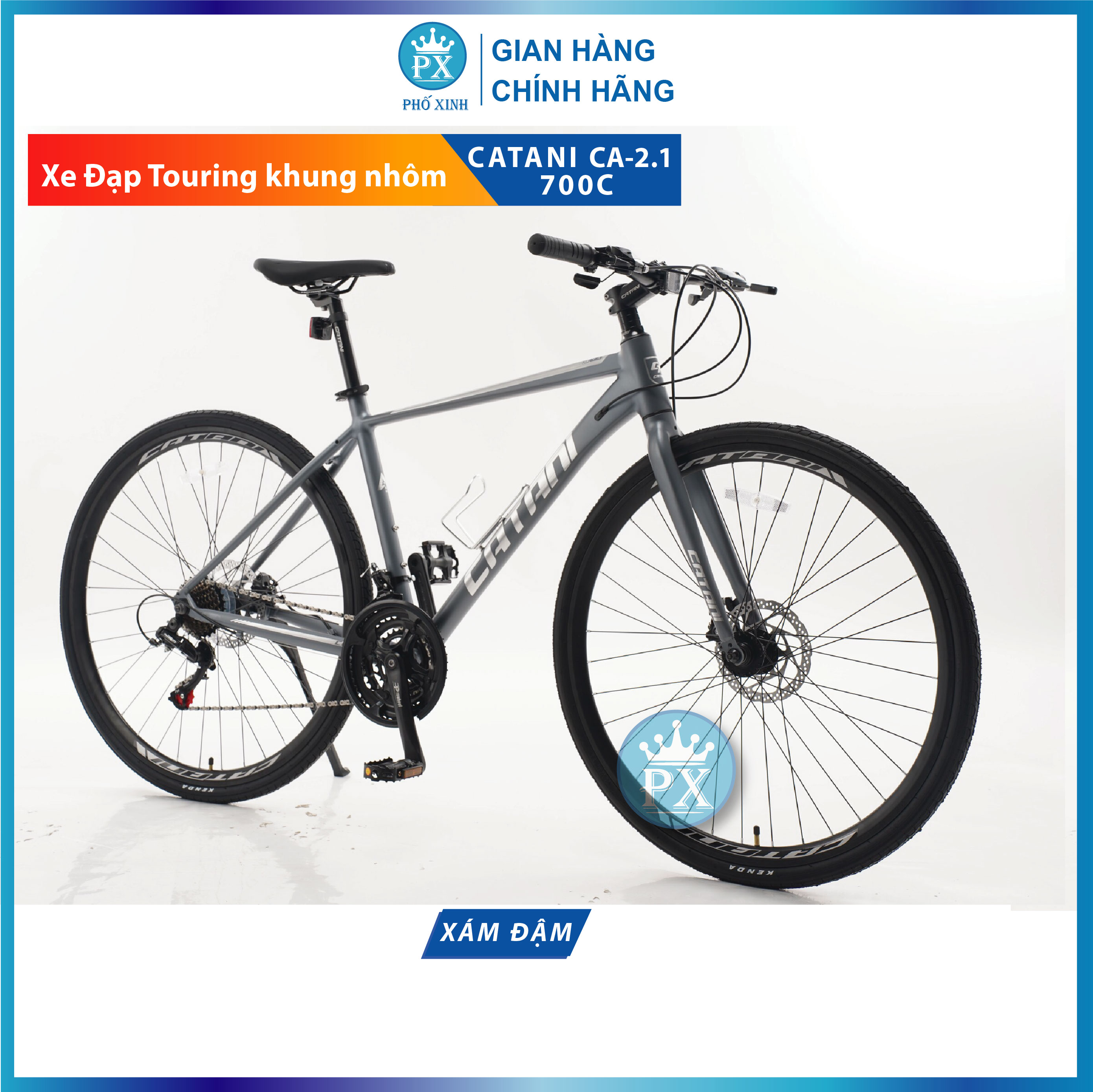 Xe đạp touring catani ca-2.1 700c khung nhôm