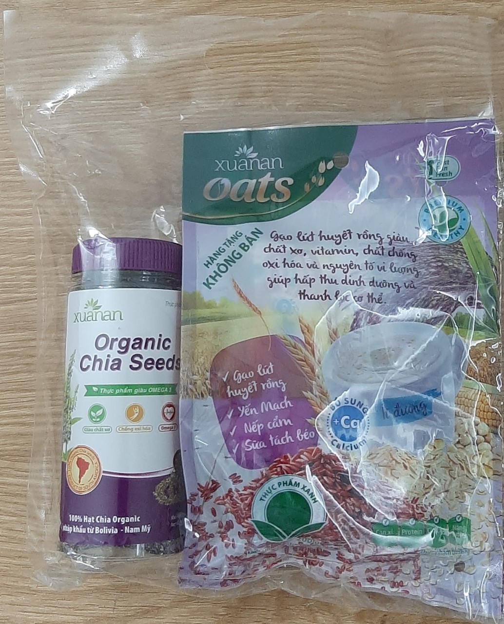 Hạt Chia Organic Xuân An Gói  300gr(Tặng Khuyến Mãi Kèm Theo)