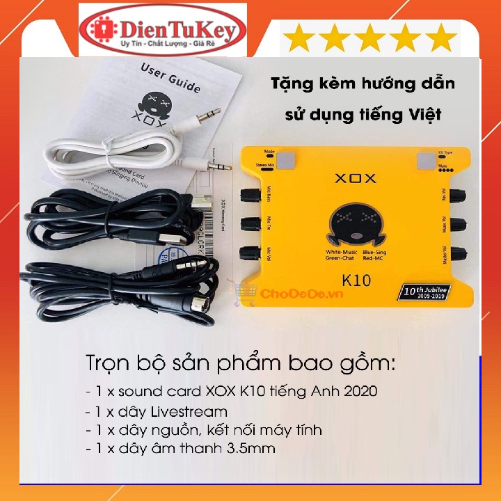 0 sound card k10 tiếng anh 2020 sound card thu âm✔️phiên bản mới 0