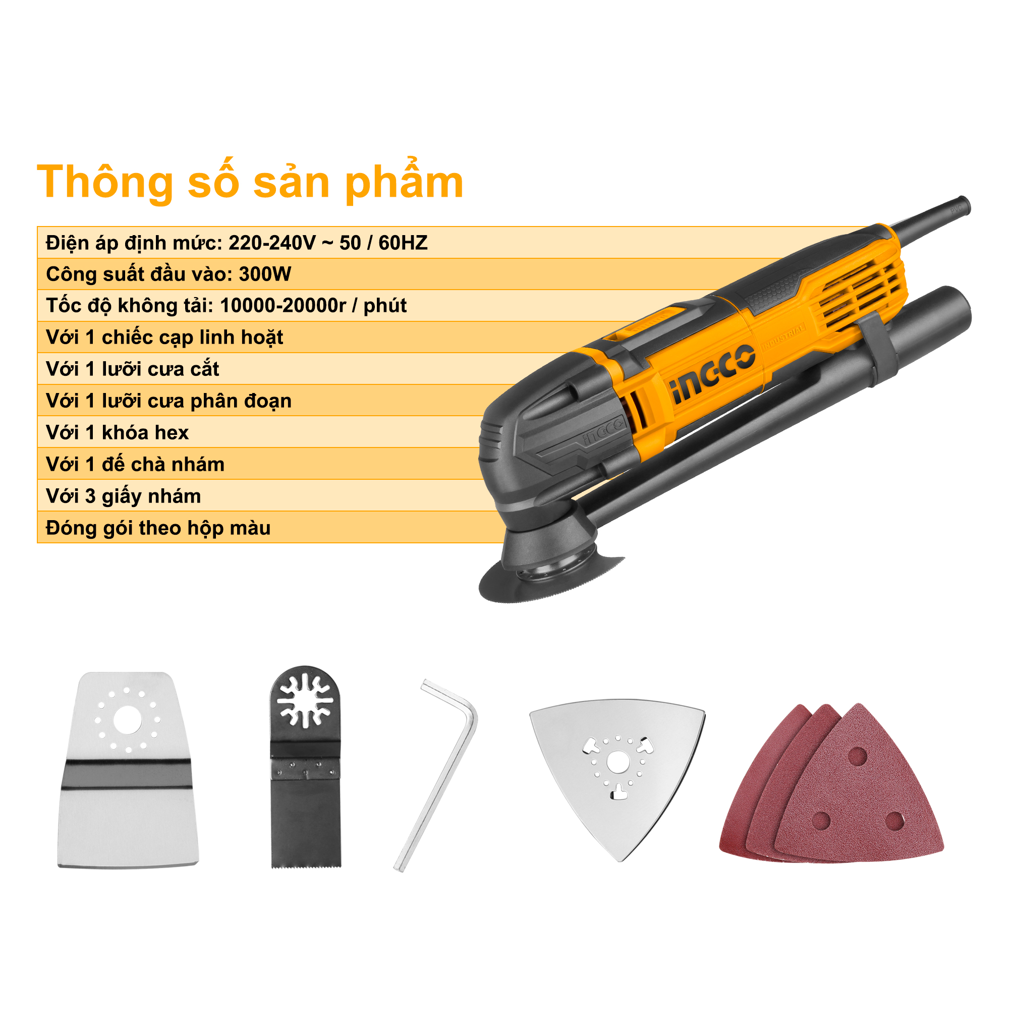 Máy cắt góc đa năng INGCO MF3008 300W