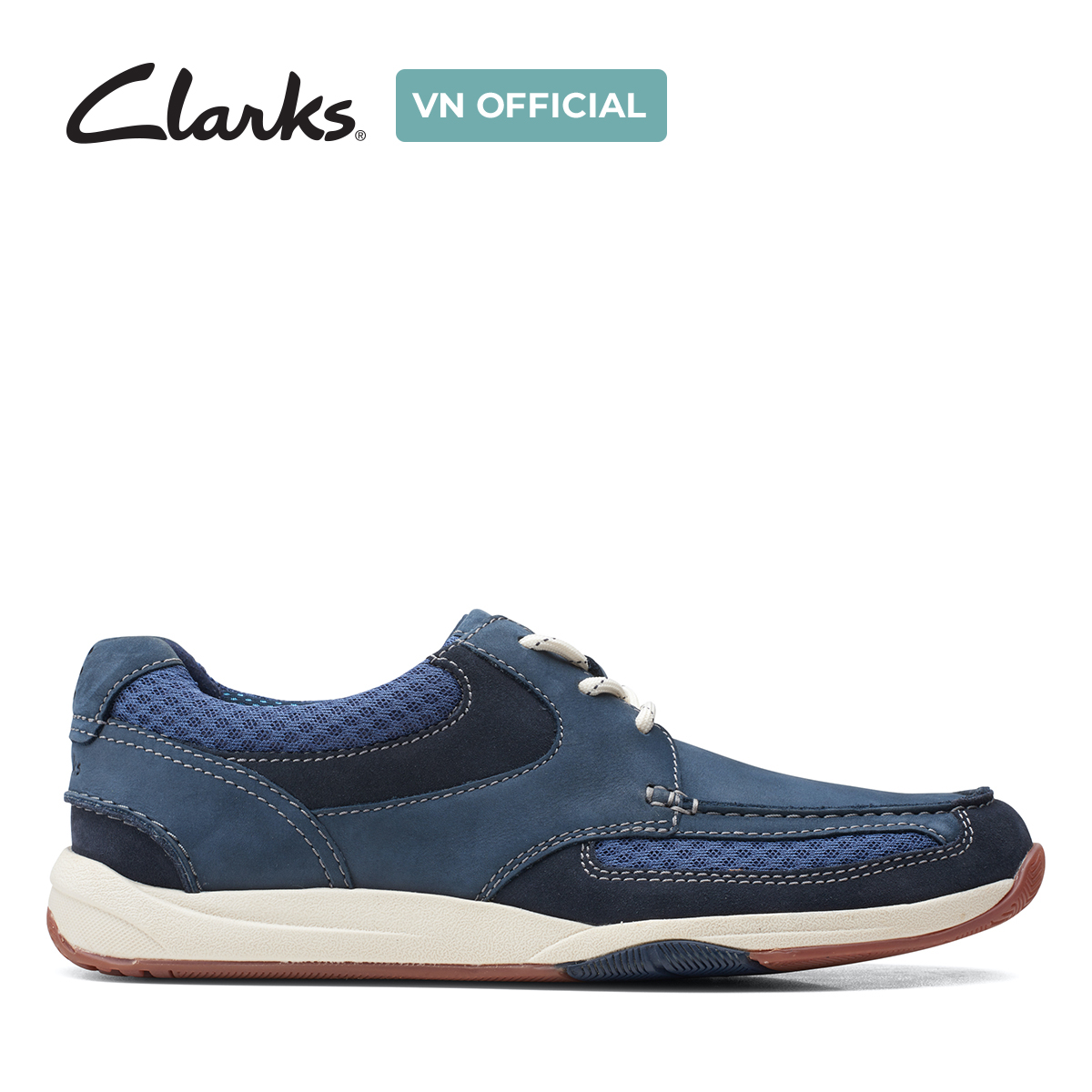 Giày Sneaker Da Nam Clarks - Langton Lane