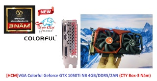 HCMVGA Cạc màn hình Colorful Geforce GTX 1050Ti NB 4GB DDR5 2AN CTY Box-3 thumbnail