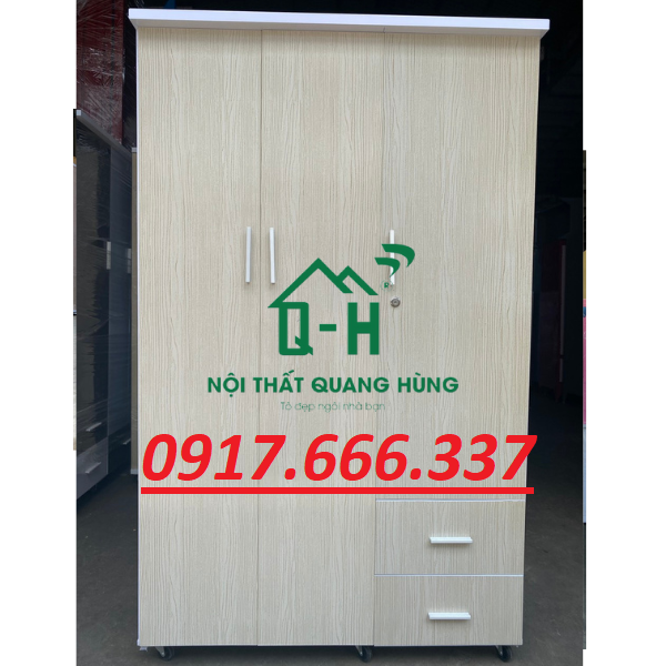 TỦ QUẦN ÁO NHỰA 1M7 KEM