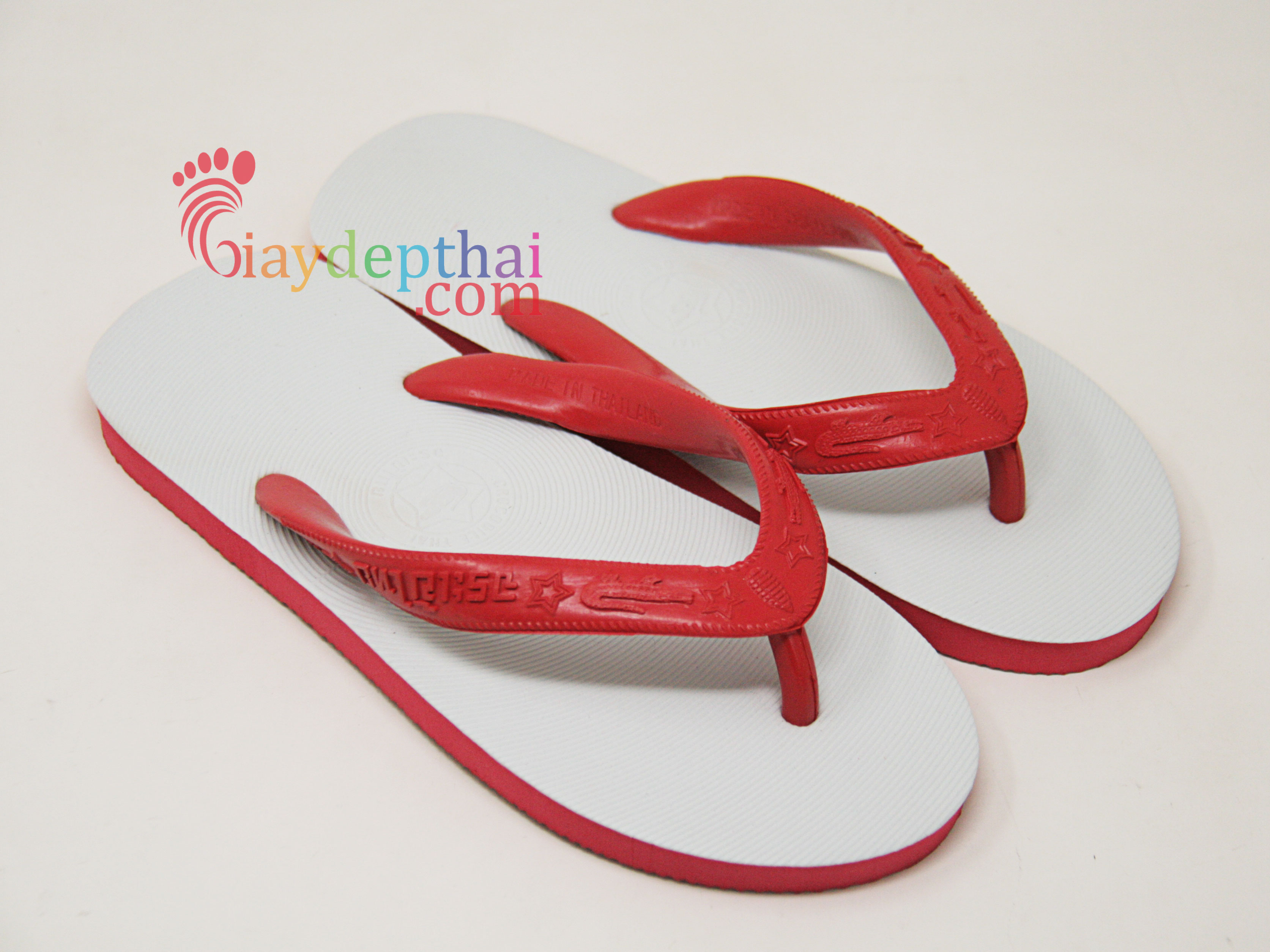 Dép Tông Lào Thái Lan - Đen - Trắng