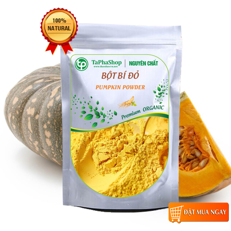 Bột bí đỏ nguyên chất 100g - tấn phát