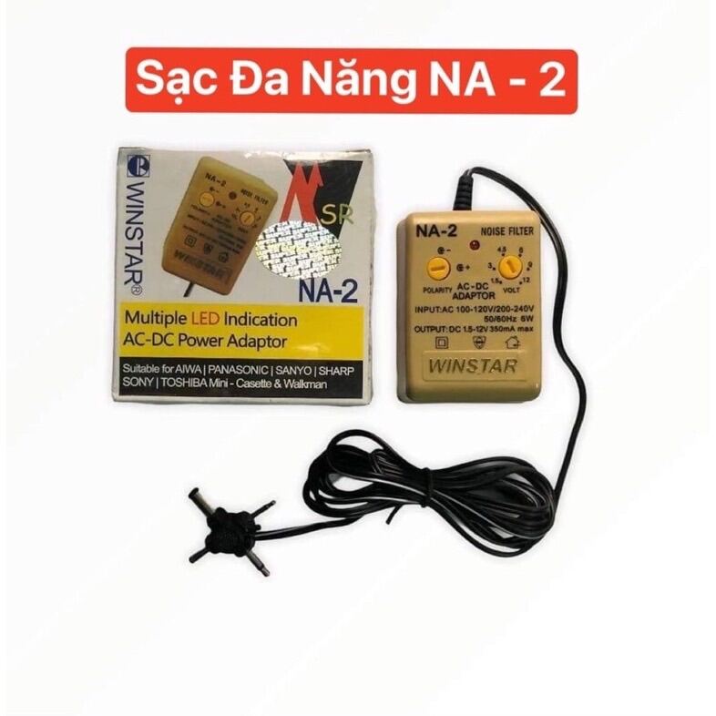 Sạc đa năng cho máy phun xăm adapter winstar na-4 / na-3 / na-2, cục sạc adapter na-2 chuyển đổi nguồn điện máy xăm vn, máy xăm phổ thông - ổn áp na3 - cục nguồn na2 - bộ chuyển đổi điện winstar na2
