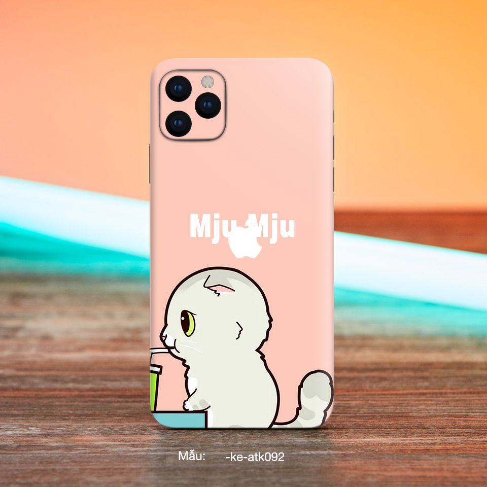 Miếng dán skin mẫu thiết kế 15 cho iPhone 7 Plus, 8 Plus, X, XS, XS Max, 11, 11 Pro, 11 Pro Max