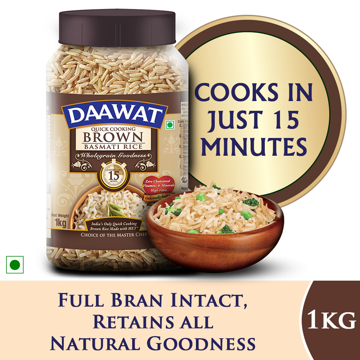 [HCM]Gạo Ấn Độ Basmati  Brown rice 1kg
