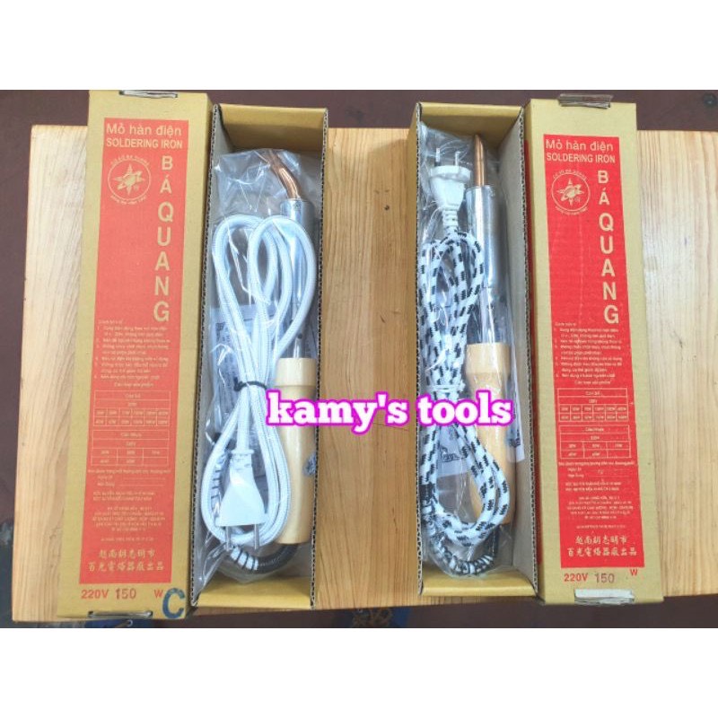 [HCM]Mỏ hàn điện Bá Quang 150W cán gỗ
