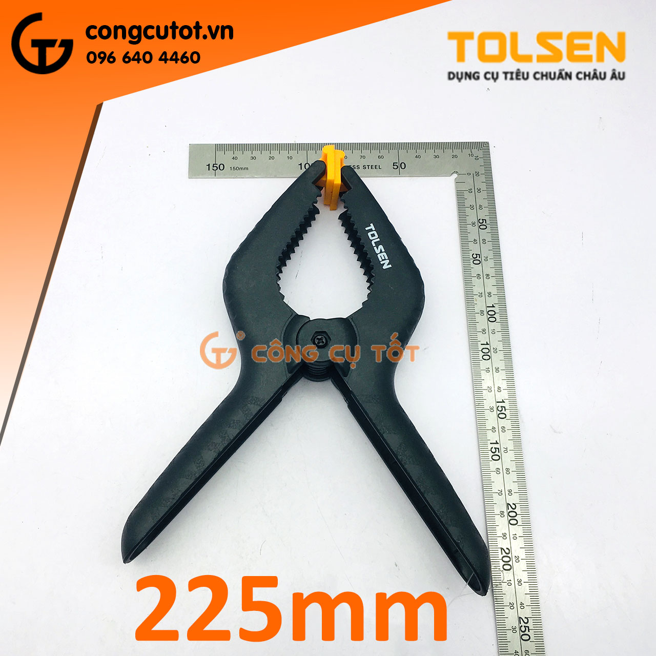 Combo 2 chiếc kẹp lò xo Tolsen size tùy chọn