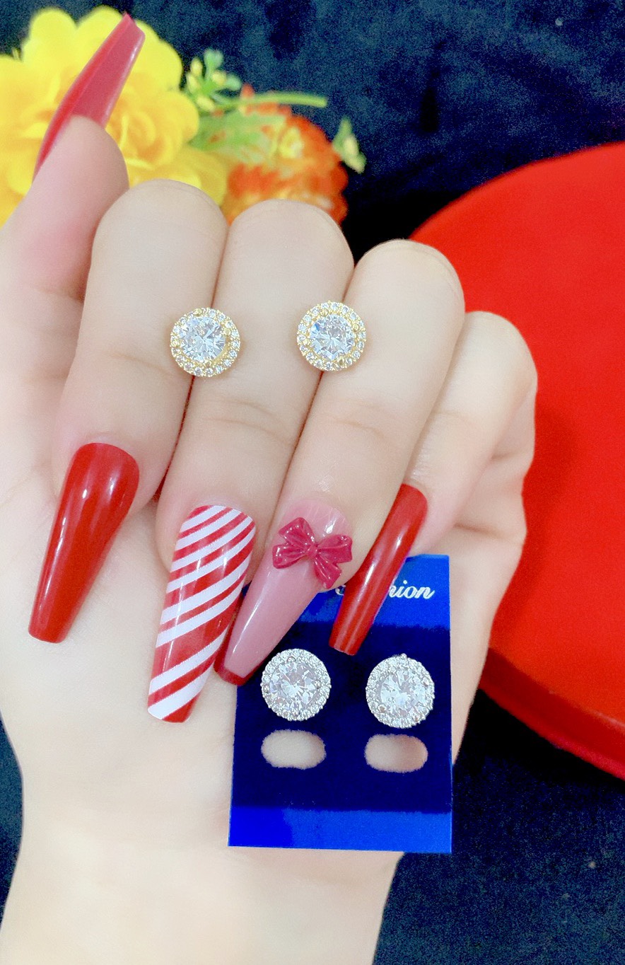 Bông tai nữ mạ vàng or bạc mẫu 19.110722 - bong tai đẹp - bông tai mạ vàng - bông tai chốt vặn