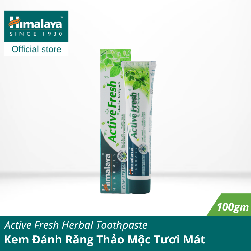 [HÀNG CHÍNH HÃNG] Kem Đánh Răng Thảo Mộc Tươi Mát - Active Fresh Herbal Toothpaste 100g (1 tuýp)