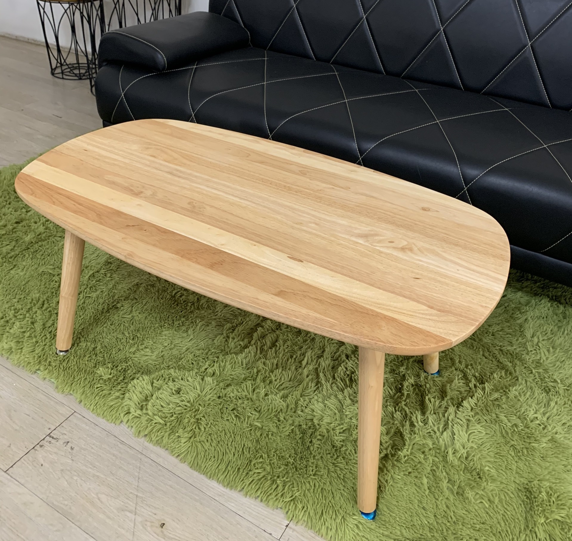 Bàn trà sofa gỗ cao su ghép 90*50*40