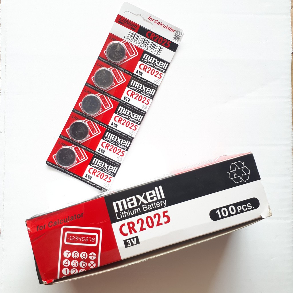 VỈ 5 VIÊN PIN CMOS MAXELL 2032/2025 -HT