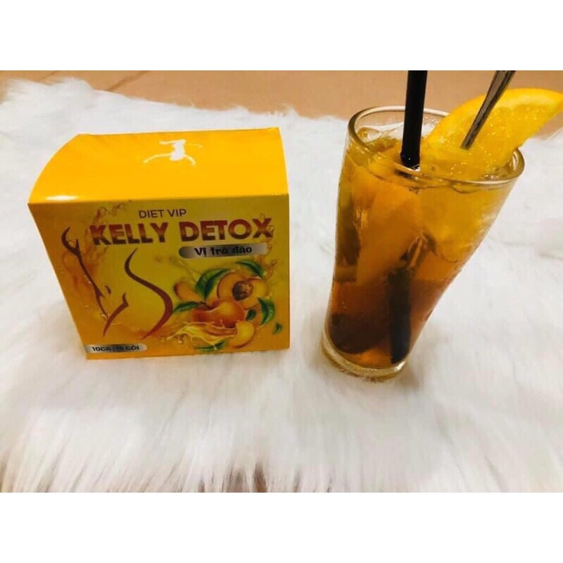 Trà đào giảm cân Kelly detox