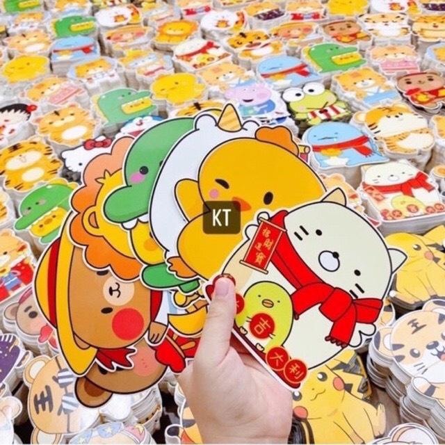 Com bo 10 bao lì xì chibi dễ thương