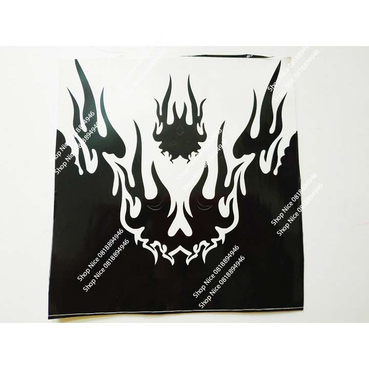 Tem decal dán dè trước sau xe máy