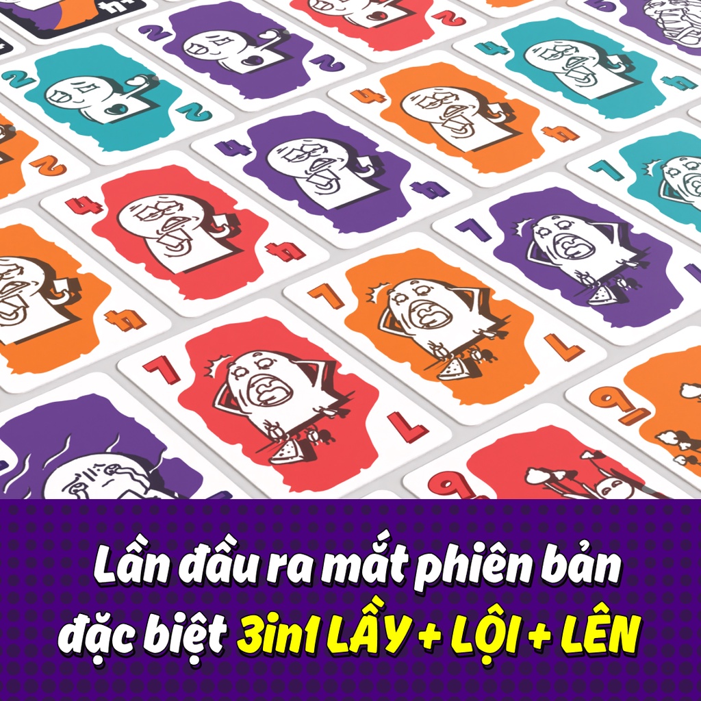 Board game nhiều người chơi Tìm Lấy kết hợp bài Lầy, Lội, Lên trò chơi giải trí, bài meme Clever Box