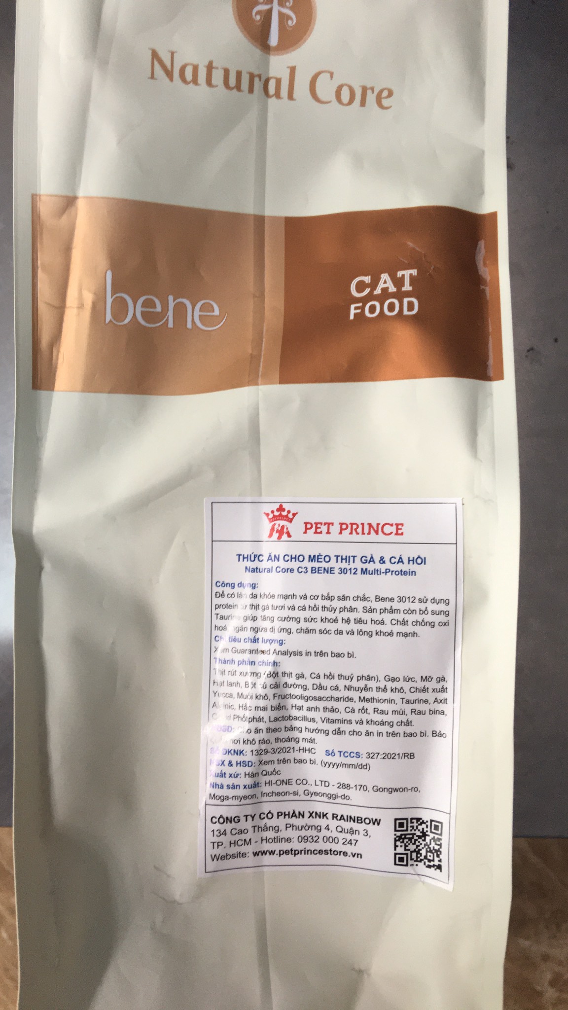 [MỚI] THỨC ĂN CHO MÈO NATURAL CORE BENE THỊT GÀ CÁ HỒI