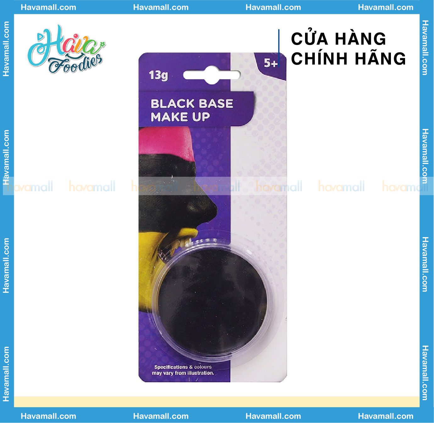 Màu Vẽ Mặt Hóa Trang Màu Đen/Trắng/Đỏ Uncle Bills – Base Make Up