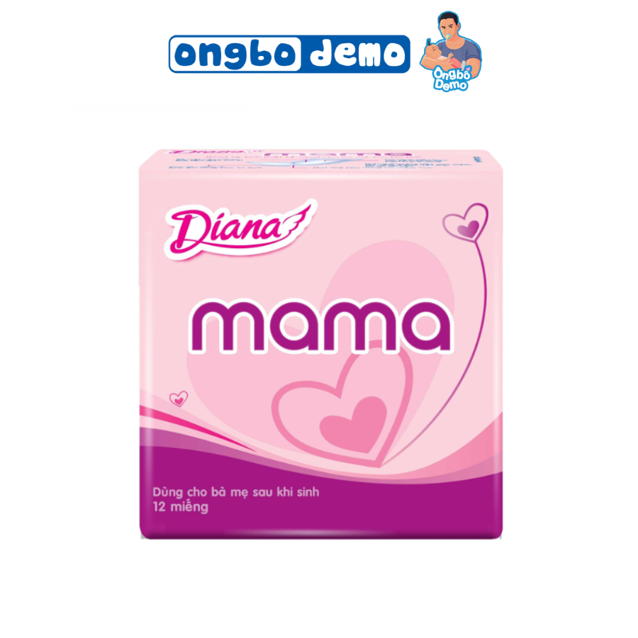 Băng vệ sinh Diana Mama dành cho bà mẹ sau khi sinh 12 miếng - Ongbodemo