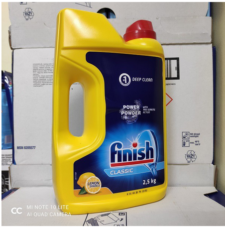 Bột rửa bát Finish 1 kg [rẻ vô địch] + Tặng  viên Finish dùng thử