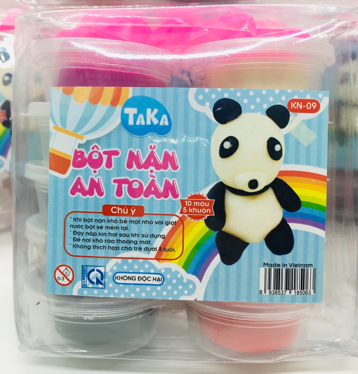 [HCM]Hộp 10 Màu Đất Nặn Bột Nặn Taka ( Tặng 5 khuôn)