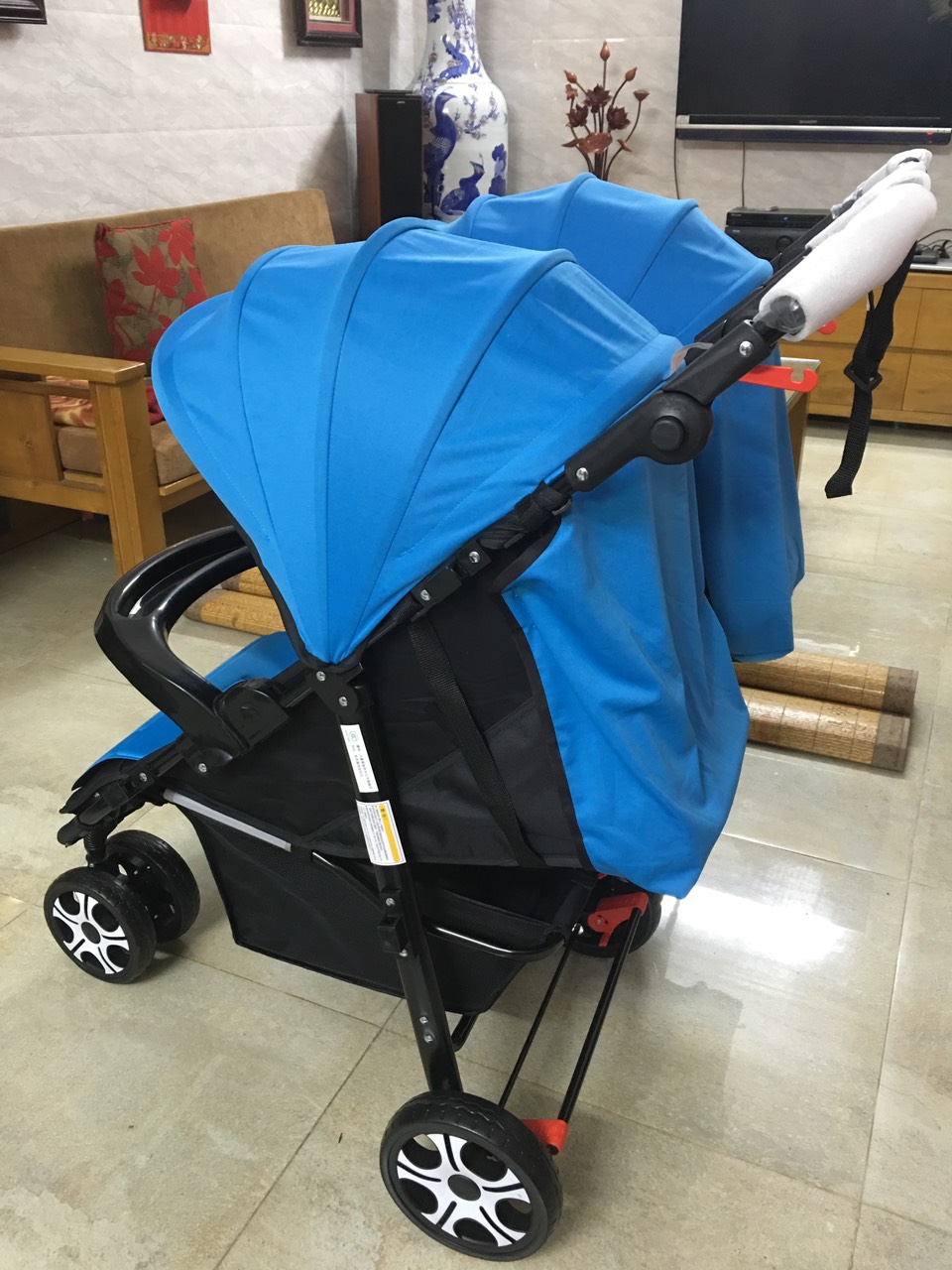 Xe đẩy đôi cao cấp cho bé