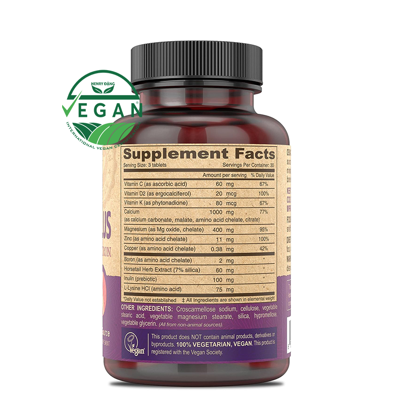 Deva Vegan Cal-Mag Plus - Bổ Sung Canxi & Magiê Thuần Chay