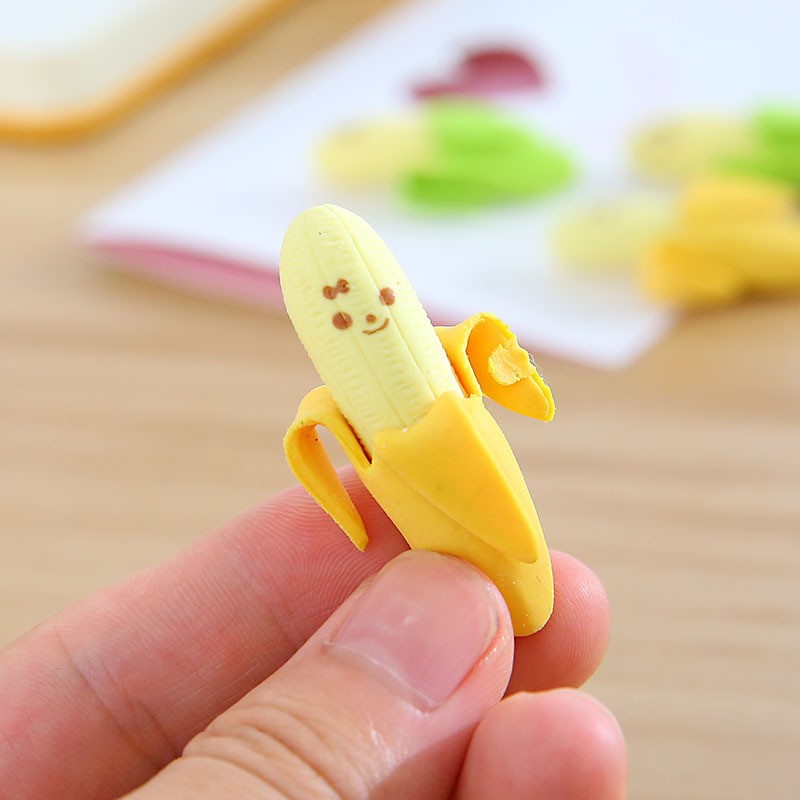 Tẩy gôm quả chuối dễ thương (giao ngẫu nhiên màu)
