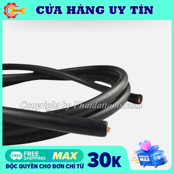 5m dây hàn que ulsan korea 16mm-lõi đồng nguyên chất 100%,vỏ cao su mềm dẻo-hàn que 1.6-3.2ly mát lạnh.