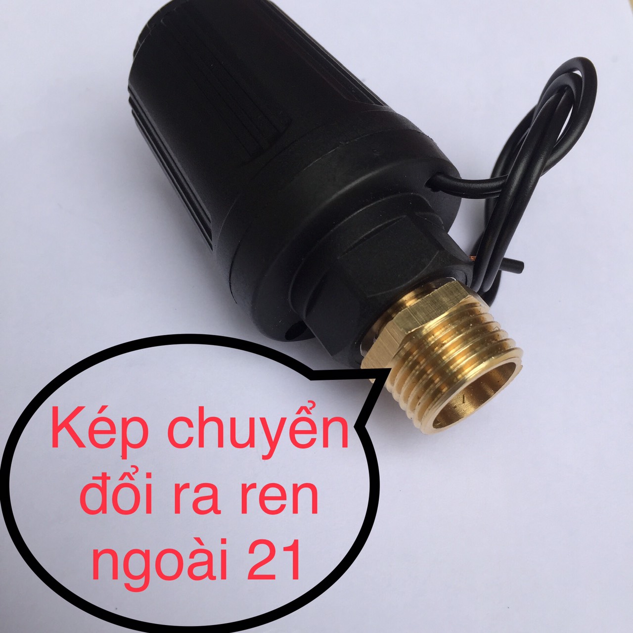 Rơ le máy bơm tăng áp điện tử ren trong 12mm, 14mm và ren ngoài 21mm (Tùy chọn thêm bình áp ren thép)
