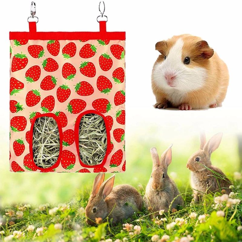 WRQFASF Chuột Đồng Phụ Kiện Chuồng Thú Cưng Chinchilla Thỏ Hay Trung Chuyển Guinea Người Giữ Bao Máy Phân Phối Cho Ăn Túi Cỏ Khô Túi Đựng Thức Ăn