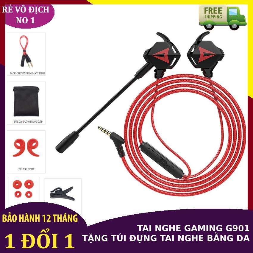 Tai nghe Gaming có mic G901 Jack 3.5mm tai nghe chơi pubg game mobile… tai nghe gaming PC tai nghe jack 3.5mm tai nghe nhét tai gaming tai nghe gaming cho điện thoại tai nghe máy tính laptop có mic