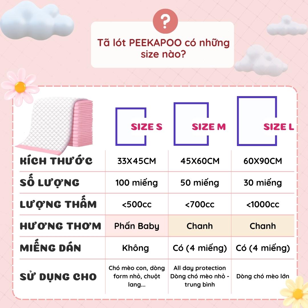 Tã lót cho chó Peekapoo (có mùi hương hỗ trợ khử mùi, ngừa khuẩn) hỗ trợ cún cưng đi vệ sinh đúng chỗ (tặng xúc xích)