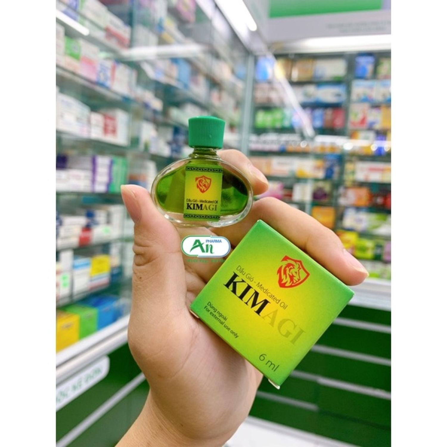 Dầu gió Kim Agi Hương thơm dịu nhẹ thư giãn - Chai 6ml