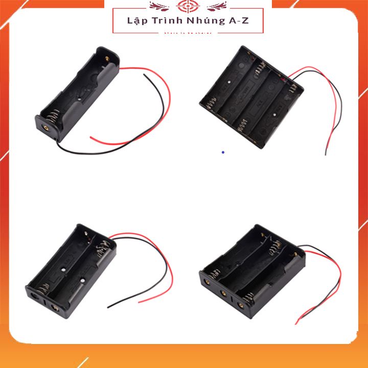 [Lập Trình Nhúng A-Z][G1] Đế Pin 18650 Có Chân Hàn/Dây Nối