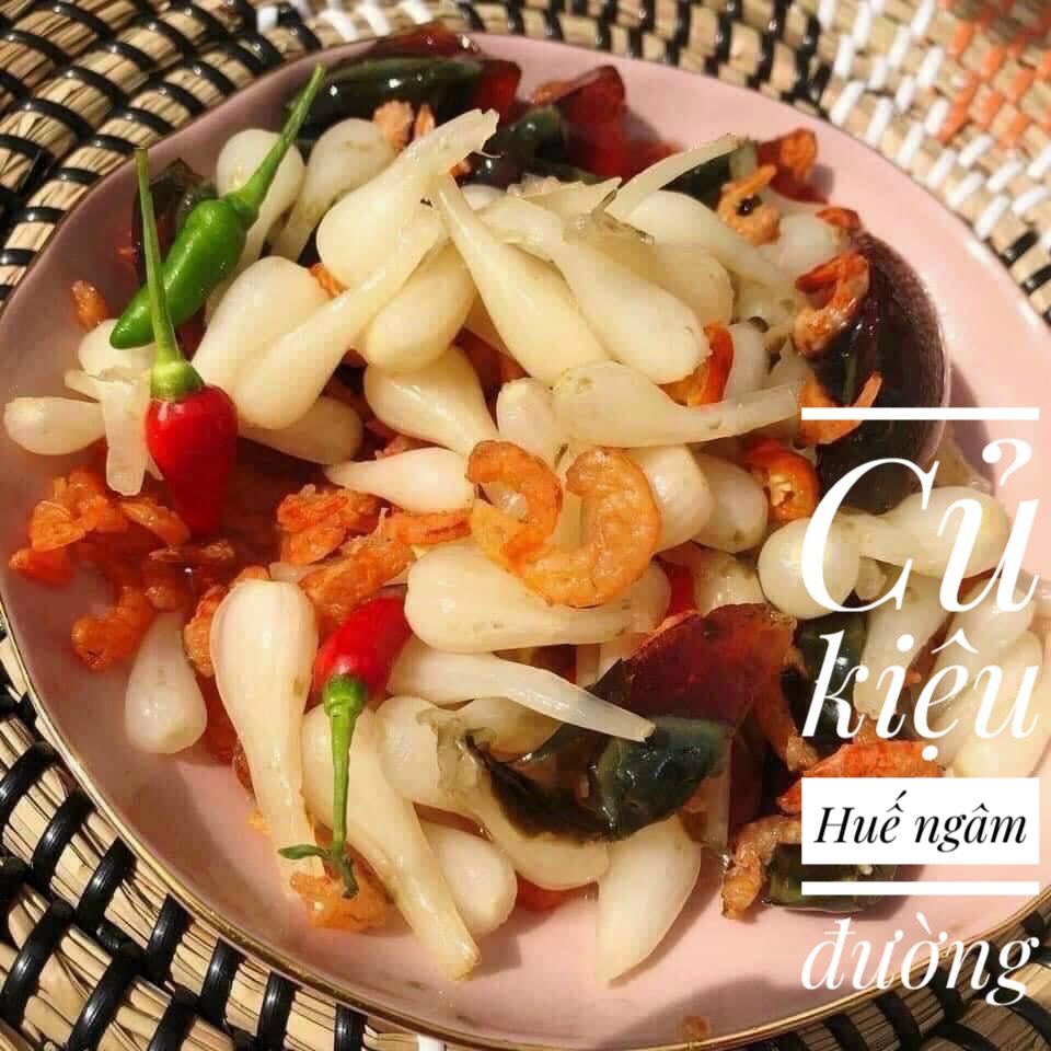 Cụ Kiệu huế ngâm chua ngọt Hủ 500gr