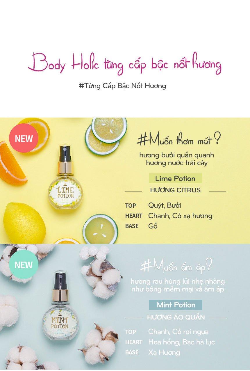 [HCM]Xịt Thơm Toàn Thân Và Tóc Body Holic