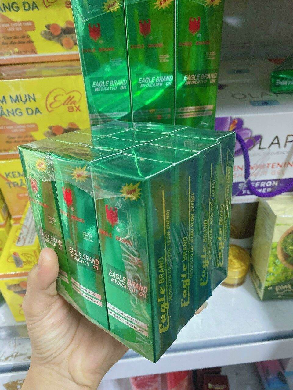 ComBo 3 chai Dầu xanh Con Ó dạng lăn 10ml