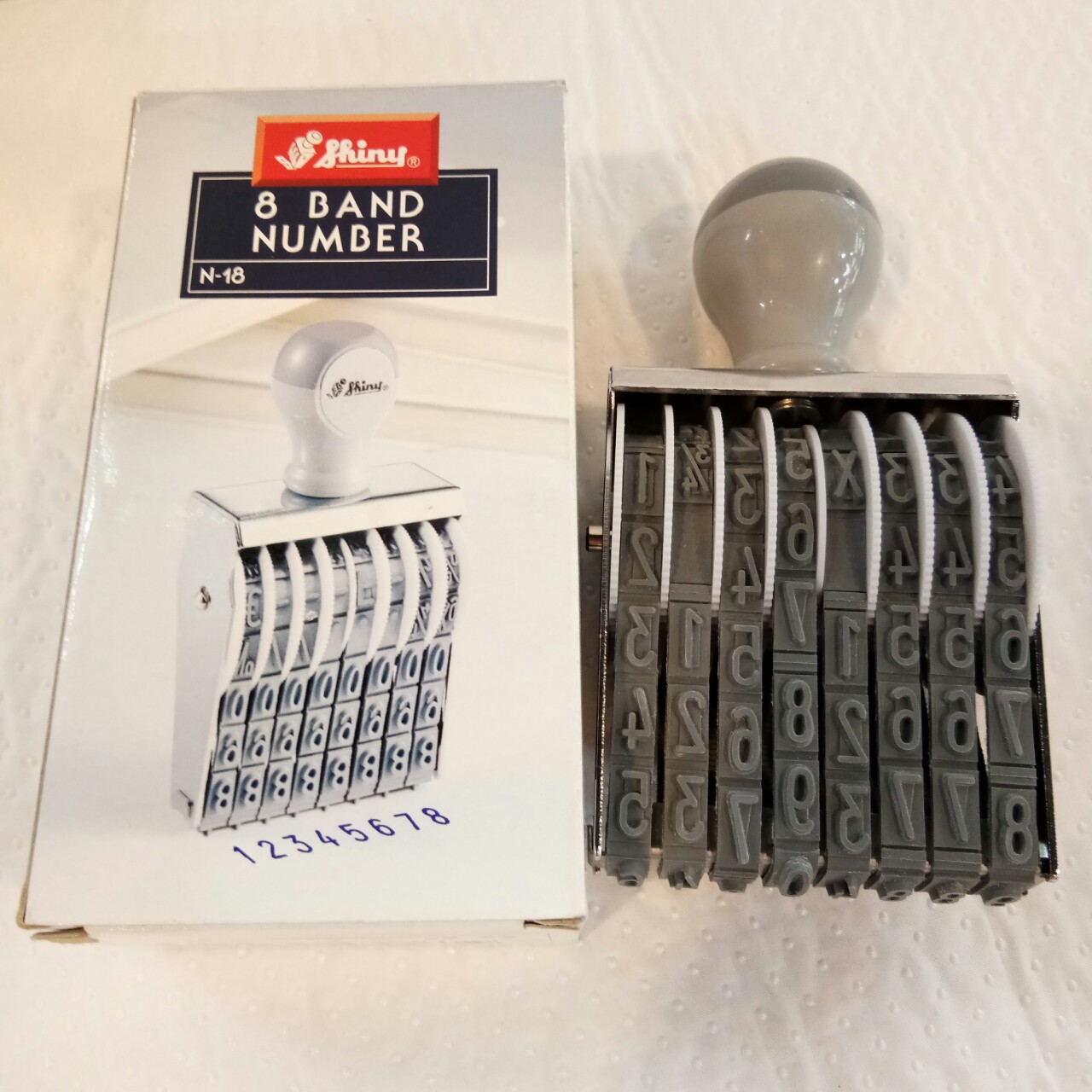 [HCM]Dấu xoay tay 8 số Shiny N18 số cao 8mmN28 số cao 7mm và N38 số cao 5mm