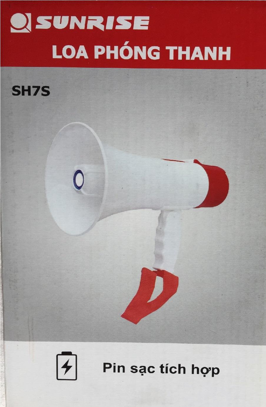 [HCM]Loa phóng thanh Sunrise SH7S pin đại (Xanh)