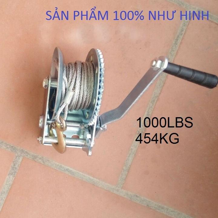 Tời quay bằng tay 1000lbs - 454KG