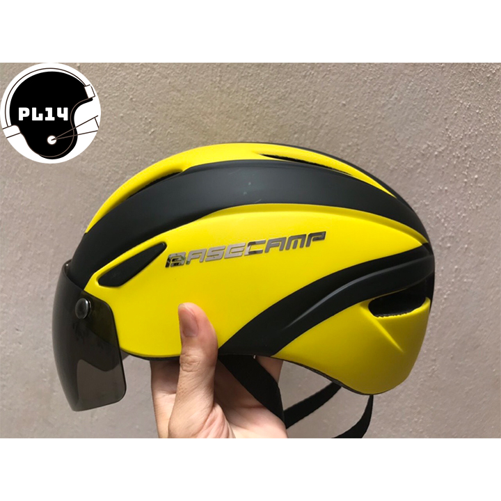 Nón xe đạp Basecamp Có Kính Nhiều Màu