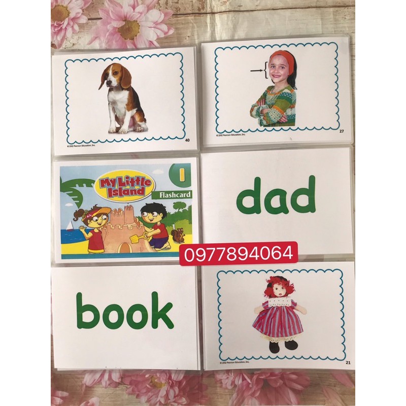 Thẻ Flashcards My Little Island 1-2-3 ( ép plastics bền đẹp)