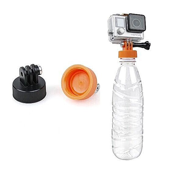 Nắp chai làm phao nổi gắn GoPro, Actioncam, đi bơi đi lặn nổi camera