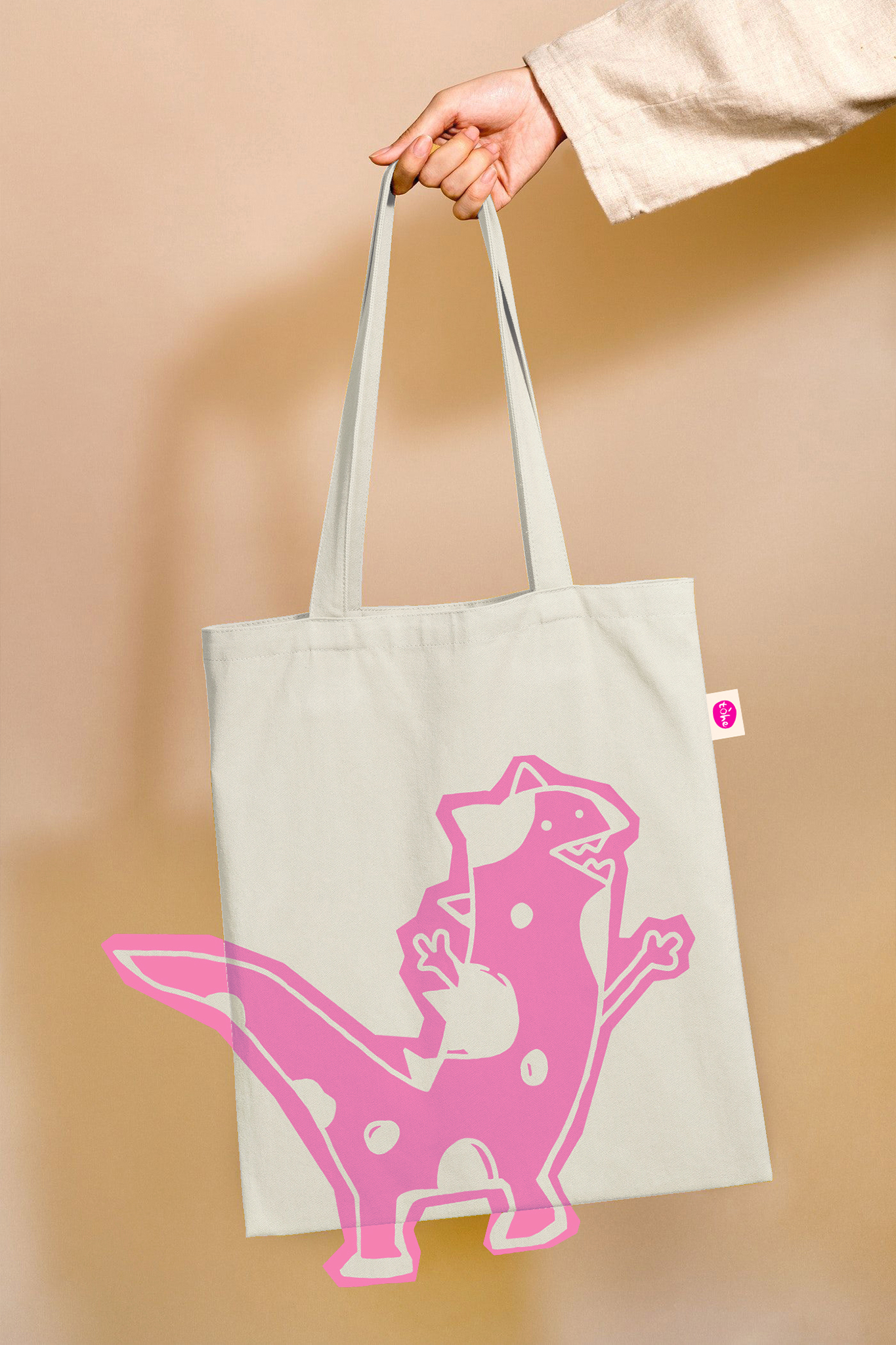 Túi Tote Khủng Long Thò Đuôi Siêu Ngầu [Made by Tòhe]